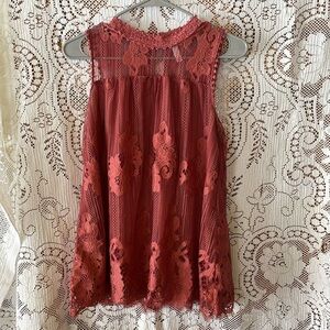 Lacey Long Shirt by Xhilaration Size Small Floral Design